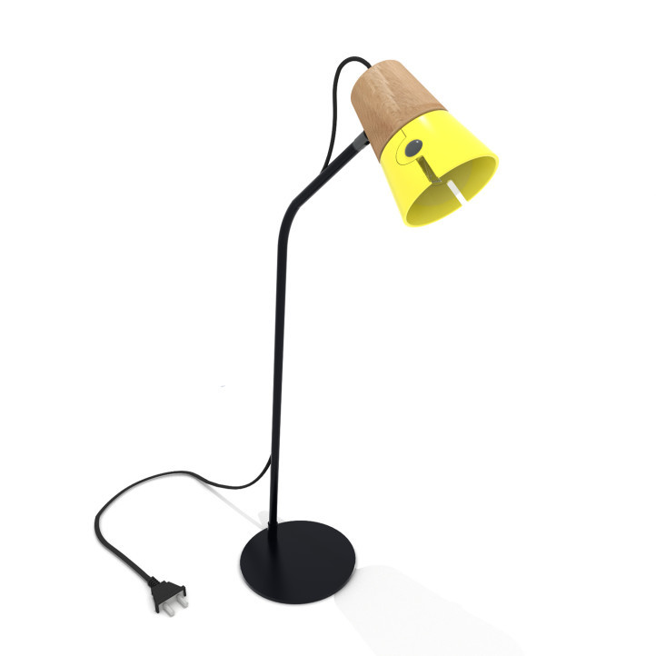 Universo Positivo Cone Lamp Desk - bureaulamp-Geel