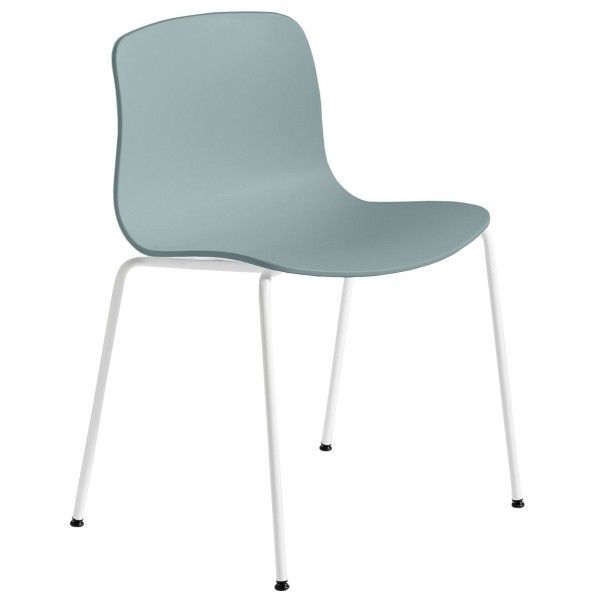 HAY About a Chair AAC16 wit onderstel stoel Blauw grijs