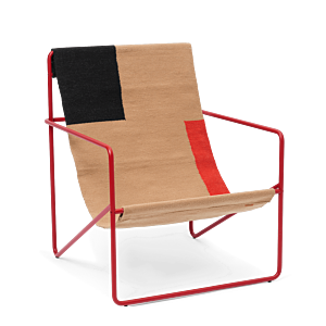 Ferm Living Desert poppy red fauteuil-Block