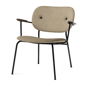 Audo Copenhagen Co gestoffeerde lounge fauteuil - Dark Stained Oak-Moss 019