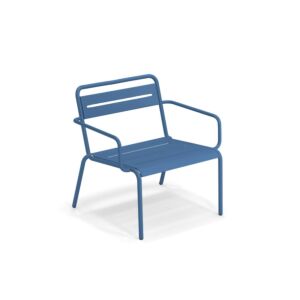 EMU Star fauteuil - aluminium-Ultra Marine Blue