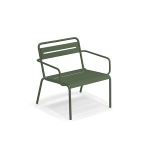 EMU Star fauteuil - aluminium-Military Olive