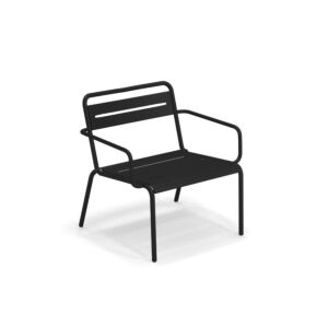 EMU Star fauteuil - aluminium-Zwart