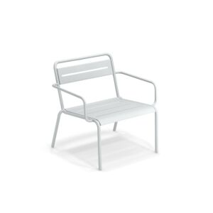 EMU Star fauteuil - aluminium-Ice white