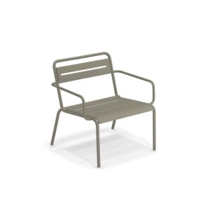 EMU Star fauteuil - aluminium-Grijs groen