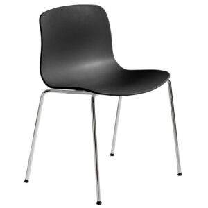 HAY About a Chair AAC16 chroom onderstel stoel-Zwart