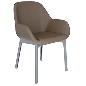 Kartell Clap PVC stoel-Duifgrijs-Grijs