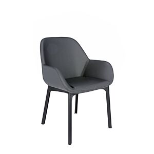 Kartell Clap PVC stoel-Donker grijs-Zwart