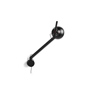 HAY PC Single Arm met muurbeugel lamp-Soft black