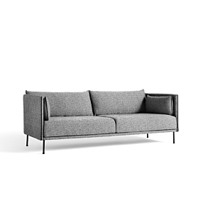 HAY Silhouette Sofa mono 3-zits bank-Olavi by HAY 03-Gepoedercoat Zwart