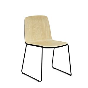 Normann Copenhagen Just Chair staal stoel-Essen-Gepoedercoat staal zwart