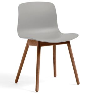 HAY About a Chair AAC12 Walnoot onderstel stoel-Concrete grey
