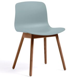 HAY About a Chair AAC12 Walnoot onderstel stoel-Dusty blue