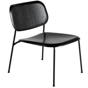 HAY Soft Edge 100 zwart gepoedercoat frame lounge stoel-Black