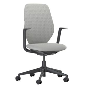 Vitra ACX Soft bureaustoel-Stone grey-Zwart