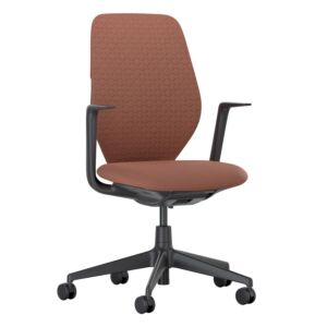 Vitra ACX Soft bureaustoel-Terracotta-Zwart