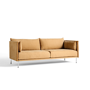 HAY Silhouette Sofa mono 3-zits bank-Linara 142-Chromed