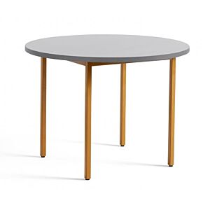 HAY Two-Colour Round tafel-Ochre - Light Grey-∅ 105 cm