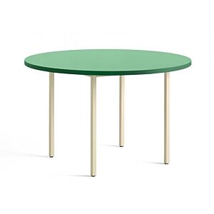 HAY Two-Colour Round tafel-Ivory - Green Mint-∅ 120 cm