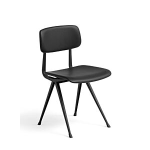 HAY Result stoel - zwart onderstel - gestoffeerd-Sense Black