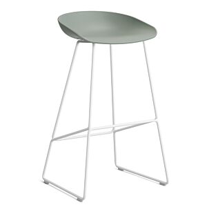 HAY About a Stool AAS38 barkruk wit onderstel-Zithoogte 75 cm-Fall Green
