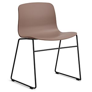 HAY About a Chair AAC08 zwart onderstel stoel-Soft Brick