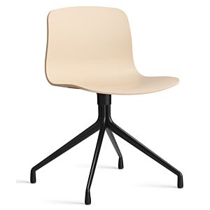 HAY About a Chair AAC10 zwart onderstel stoel- Pale Peach