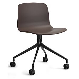HAY About a Chair AAC14 zwart onderstel stoel- Raisin