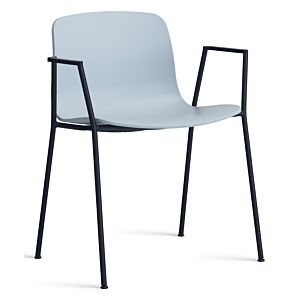 HAY About a Chair AAC18 zwart onderstel stoel-Slate Blue