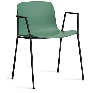 HAY About a Chair AAC18 zwart onderstel stoel- Teal Green