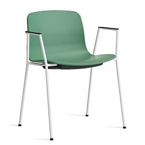 HAY About a Chair AAC18 wit onderstel stoel- Teal Green