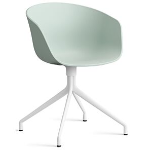 HAY About a Chair AAC20 wit onderstel stoel-Dusty Mint