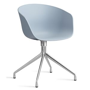 HAY About a Chair AAC20 chroom onderstel stoel-Slate Blue