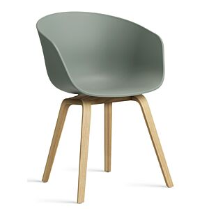 HAY About a Chair AAC22 stoel gelakt onderstel-Fall Green