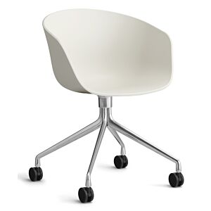 HAY About a Chair AAC24 bureaustoel - Chrome onderstel-Melange Cream
