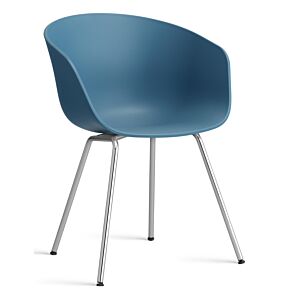 HAY About a Chair AAC26 - chrome onderstel-Azure blue