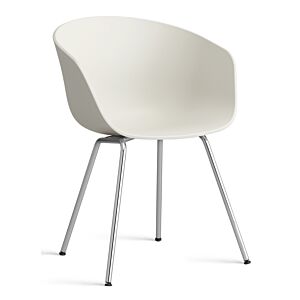 HAY About a Chair AAC26 - chrome onderstel-Melange Cream