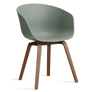 HAY About a Chair AAC22 stoel Walnoot onderstel- Fall Green