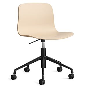 HAY About a Chair AAC50 gasveer bureaustoel - zwart onderstel-Pale Peach