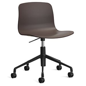 HAY About a Chair AAC50 gasveer bureaustoel - zwart onderstel-Raisin