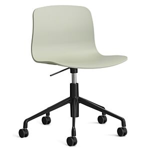 HAY About a Chair AAC50 gasveer bureaustoel - zwart onderstel-Pastel green
