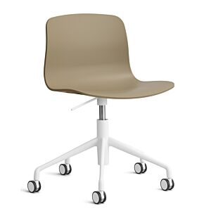 HAY About a Chair AAC50 gasveer bureaustoel - wit onderstel-Clay