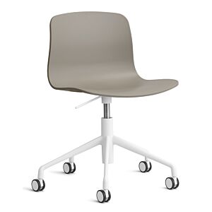 HAY About a Chair AAC50 gasveer bureaustoel - wit onderstel-Khaki