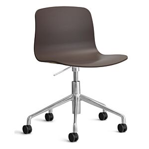 HAY About a Chair AAC50 gasveer bureaustoel - chrome onderstel-Raisin