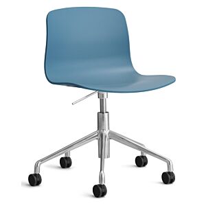 HAY About a Chair AAC50 gasveer bureaustoel - chrome onderstel-Azure blue