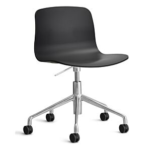 HAY About a Chair AAC50 gasveer bureaustoel - chrome onderstel-Black