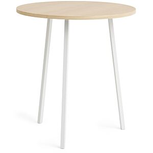 HAY Loop stand round tafel-∅ 90 cm-White - Oak