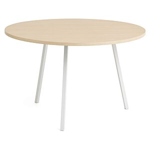 HAY Loop stand round tafel-∅ 120 cm-White - Oak