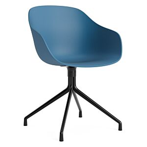 HAY AAC 220 stoel - zwart onderstel-Azure blue