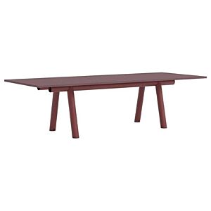 HAY Boa tafel-Burgundy Linoleum - Barn red-280x110x75 cm